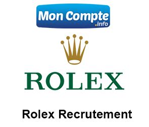 rolex emplois|rolex recrutement.